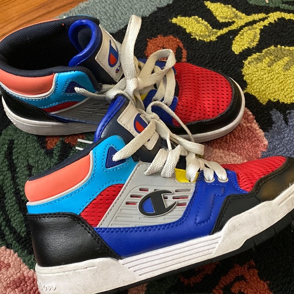 Champion Shoes Champion 3 On 3 Hi Top Retro Basketball Shoes Black